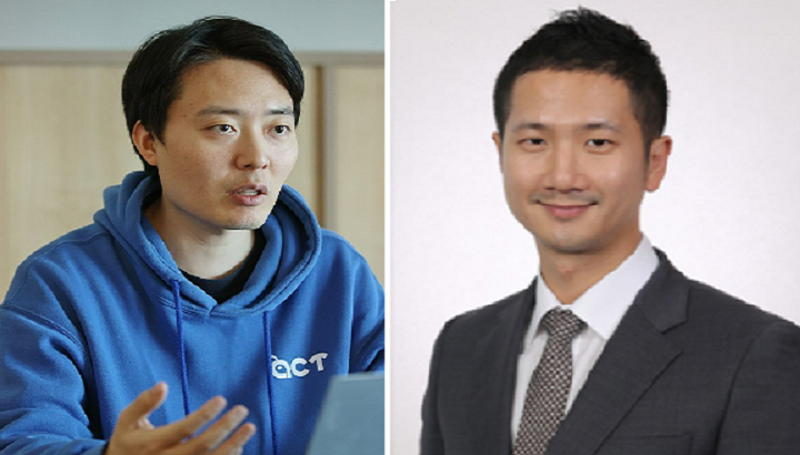 플랫폼 액트 운영자 이상목 컨두잇 대표와 플랫폼 헤이홀더 대표 허권 변호사. /여성경제신문DB