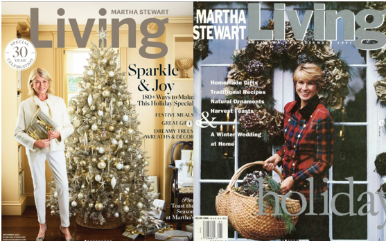 잡지 ‘마사 스튜어트 리빙’의 2020년, 1991년 연말 특집호의 커버다. 지금은 온라인 매거진으로 운영되지만 불과 몇 년 전까지만 해도 프린트로 출간됐다. /사진=인스타그램 @marthastewart