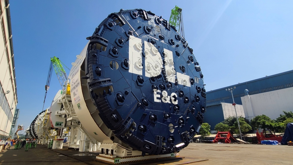 DL이앤씨가 수도권광역급행철도(GTX)-A노선 민간투자사업 5공구 건설 현장에 도입한 TBM 장비 /DL이앤씨