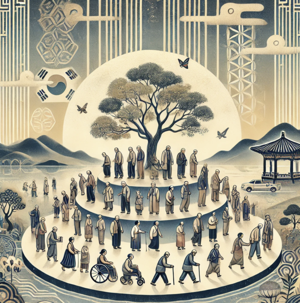 올해 12월 3일 기준 국내 전체 인구는 5121만6727명이다. 65세 이상 고령자는 1019만9204명으로 전체 인구의 19.90%를 차지한다. 초고령사회 진입 기준인 20%에 불과 0.1%포인트 차이로 근접한 수치다. /챗GPT