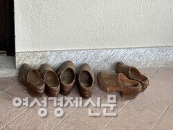 숙소 주인이 직접 깎아 사용하는 나막신 /사진=박재희