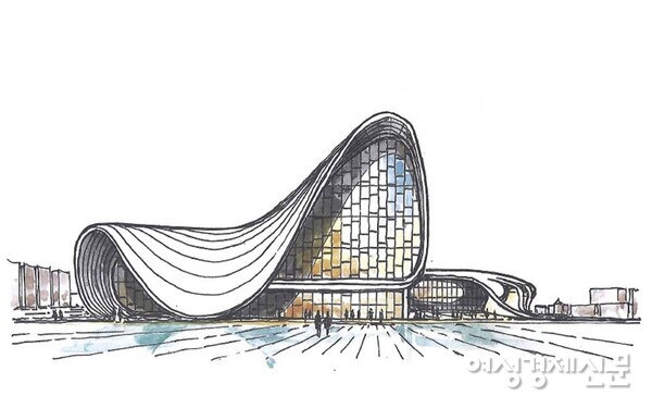 자하 하디드 디자인 헤이다르 알리예브센터 /그림=손웅익