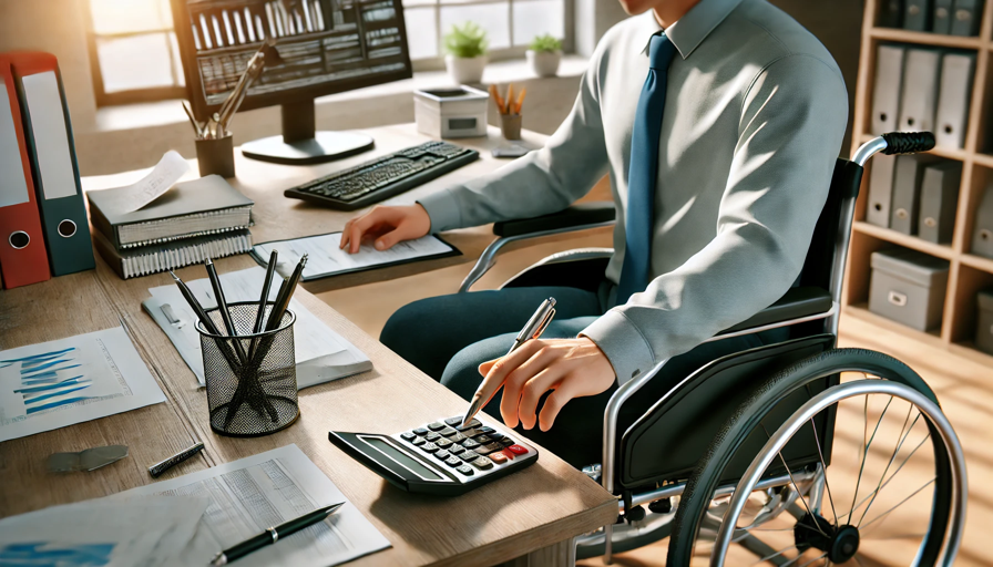 장애인 1인 사업주 업무를 지원하는 ‘업무지원인’ 제도가 예산 부족으로 정식 시행에 차질을 빚고 있다. 정치적 혼란 속에 예산 증액이 무산되면서 추가경정예산(추경)만을 기대해야 하는 상황이다. /챗GPT