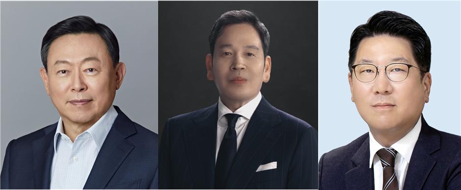 (왼쪽부터) 신동빈 롯데 회장, 정용진 신세계그룹 회장, 정지선 현대백화점그룹 회장 /각 사