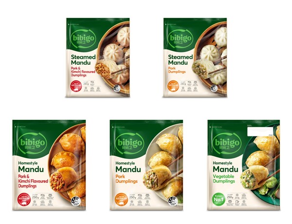 CJ제일제당이 호주 IGA에서 판매하는 비비고 만두 5종 /CJ제일제당