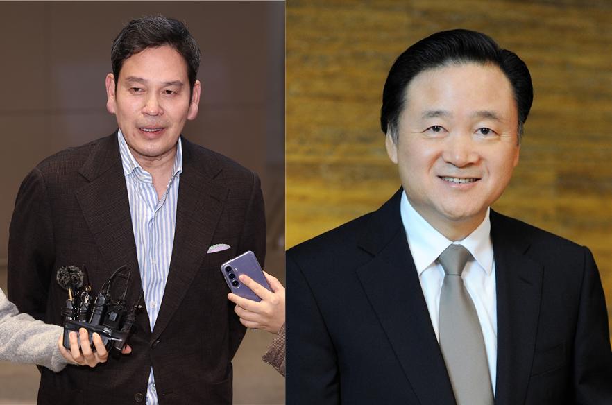 (왼쪽부터) 정용진 신세계그룹 회장, 허영인 SPC그룹 회장 /각 사