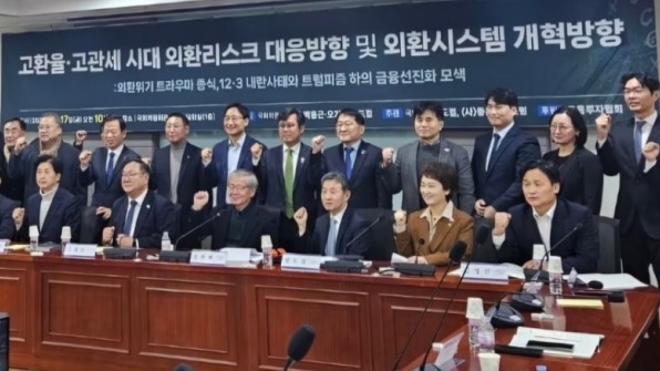 17일 서울 여의도 국회에서 '고환율·고관세 시대 외환리스크 대응방향 및 외환시스템 개혁방향'을 주제로 토론회가 열렸다. /금융투자협회