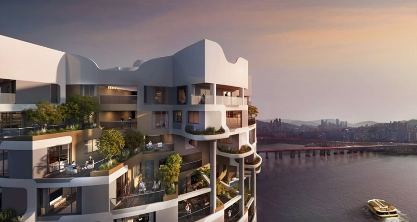 삼성물산이 한남4구역에 시공할 '래미안 글로우힐즈 한남' 펜트하우스 조감도 /삼성물산