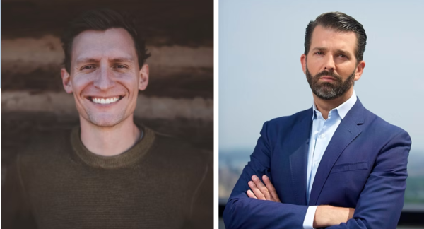 블레이크 마스터스(왼쪽)와 도널드 트럼프 주니어(오른쪽)가 이사회 멤버로 참가한 1789 캐피털은 오미드 말릭이 설립한 보수 성향의 벤처캐피털로 폭스뉴스 앵커였던 터커 칼슨에게 투자하는 회사로 알려져 있다. /1789 캐피털