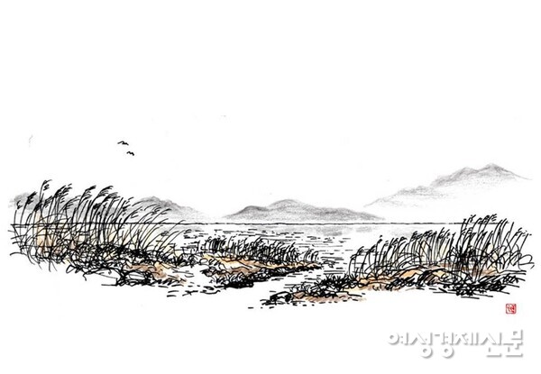 두물머리의 겨울 /그림=손웅익