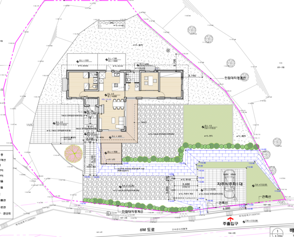 필자 설계 단독주택 석경수헌, 서른 평의 작은 집이지만 침실과 거실이 분리되어 방의 프라이버시가 확보되고 객실 영역이 독립된 공간 체계를 가지고 있어서 며느리나 사위가 기꺼이 자고 갈 수 있는 집이다. /김정관