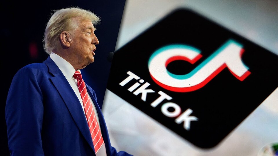 트럼프는 틱톡의 매각을 강제한 법률의 시행을 75일간 유예하라고 명령했다. /연합뉴스