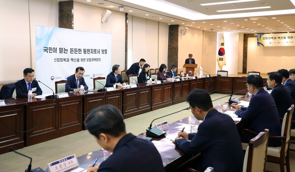 지난해 5월 7일 금융위원회와 금융감독원은 금융소비자학회 등 학계·유관기관·연구기관·보험회사·보험협회 등이 참여한 가운데 보험개혁회의를 개최했다. /금융위원회