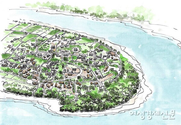 하회마을의 골목 /그림=손웅익