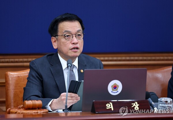 최상목 대통령 권한대행 부총리 겸 기획재정부 장관이 11일 정부서울청사에서 열린 국무회의에서 발언하고 있다. /연합뉴스