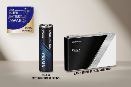 인터배터리2025 어워즈에서 수상한 삼성SDI 제품들. /삼성SDI