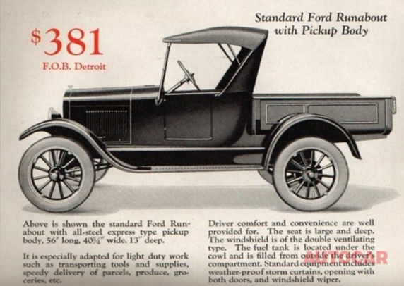 포드 모델 T 런어바웃 픽업바디(Ford Model T Runabout with Pickup Body) /포드