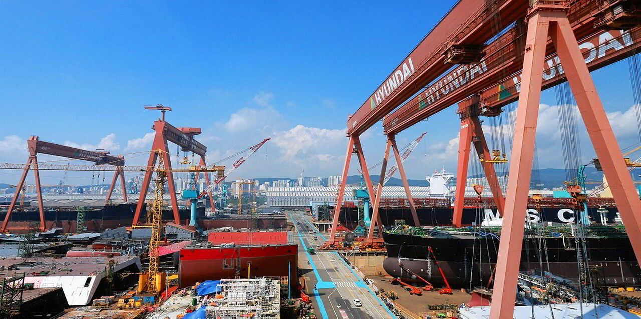 HD한국조선해양 울산조선소 전경 / HD현대중공업