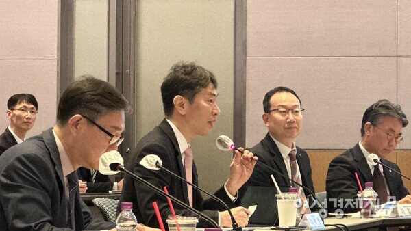 이복현 금융감독원장이 13일 서울 여의도 한국경제인협회에서 열린 '기업·주주 상생의 거버넌스 구축을 위한 열린 토론'에 참석해 발언하고 있다. /서은정 기자