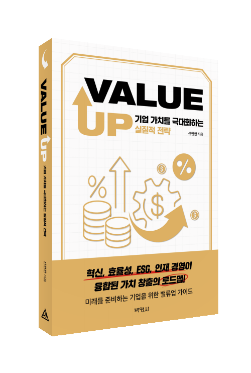 'Value UP: 기업 가치를 극대화하는 실질적 전략' 표지 /박영사