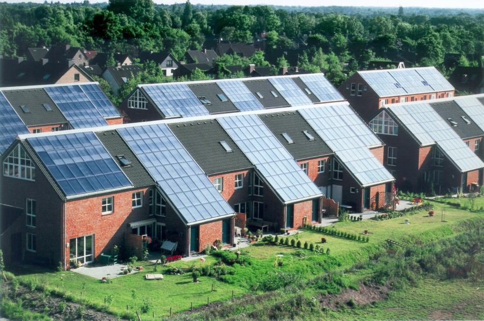 태양광 발전 설비를 단 독일 주택단지 /유준상 기자