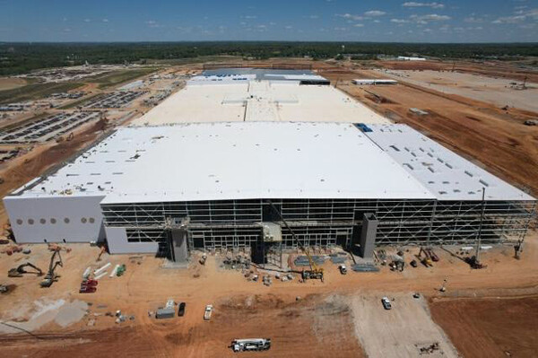 미국 켄터키주 ‘블루오벌 SK’의 전기차용 배터리 공장 건설 현장 전경 /SK온