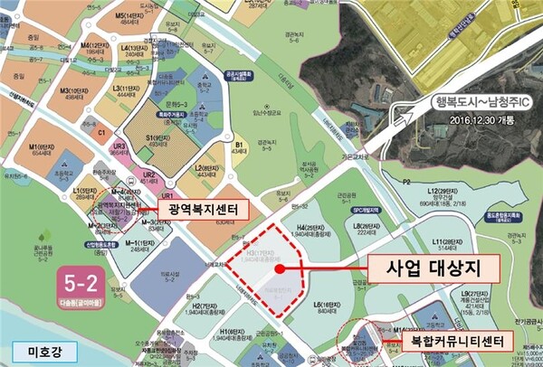 행복도시형 시니어타운 위치도 /행정중심복합도시건설청