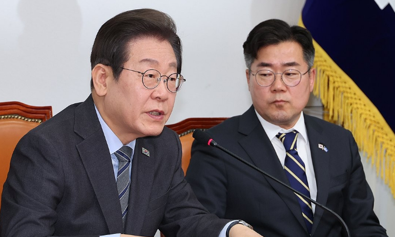 이재명 더불어민주당 대표가 7일 서울 여의도 국회에서 열린 최고위원회의에서 발언하고 있다. /연합뉴스