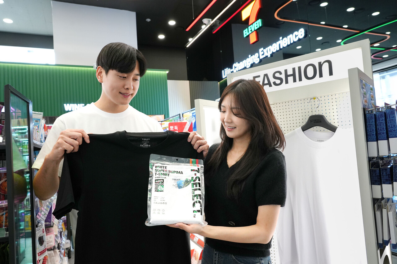 세븐일레븐 PB 세븐셀렉트 수피마 티셔츠 2종 /세븐일레븐