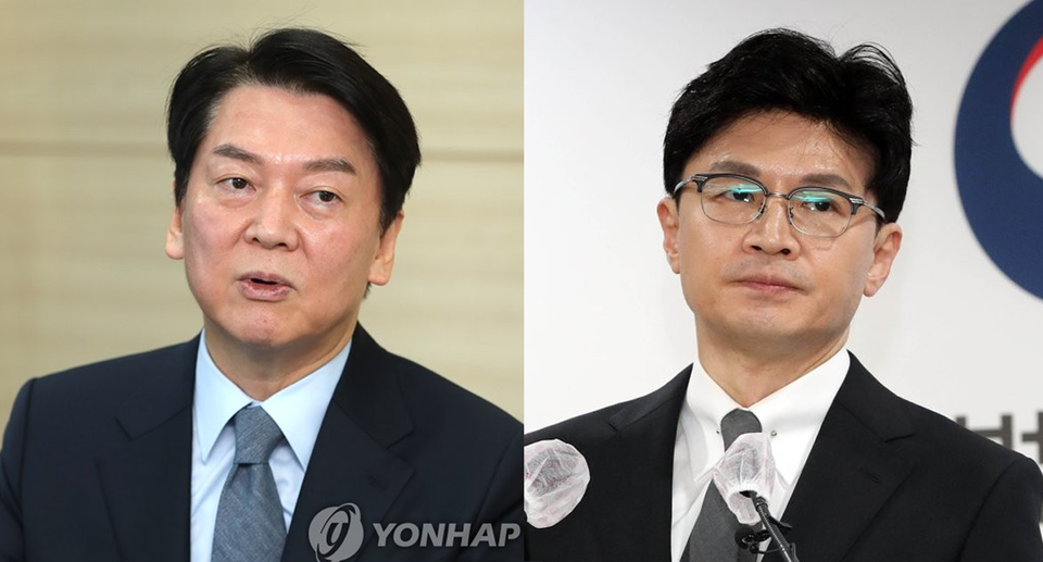 안철수 의원(왼쪽), 한동훈 전 대표 /연합뉴스