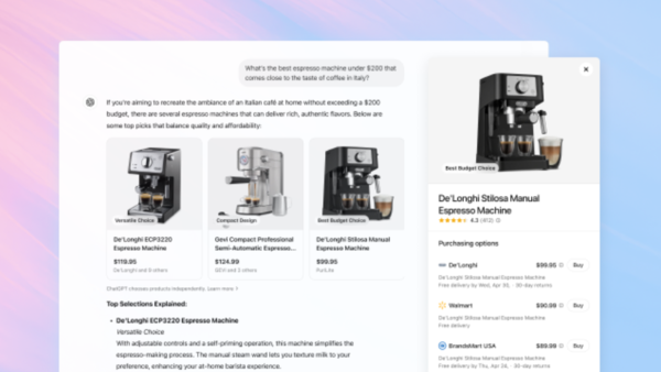 챗GPT 쇼핑 기능 사용 예시 사진 /오픈AI