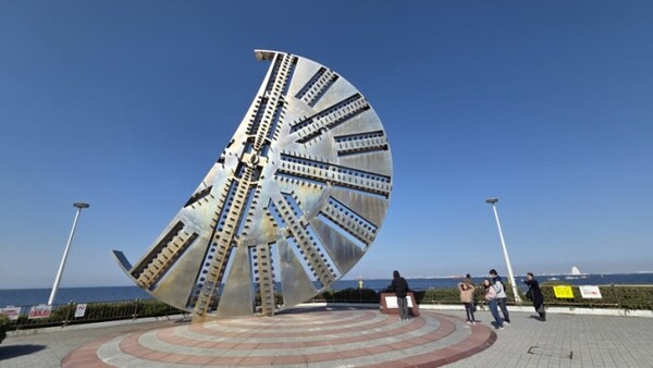 해저 터널을 팔 때 썼던 것을 복원한 것이라고 한다. /사진=양은심