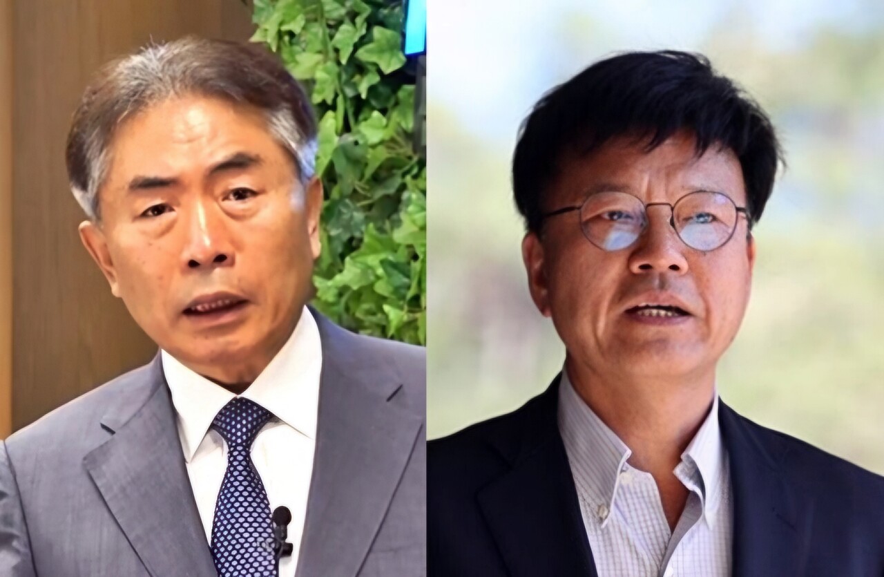 정규재 전 한국경제 주필과 이병태 전 카이스트 교수가 이재명 캠프에서 퇴출당하는 상황에 직면했다. /연합뉴스