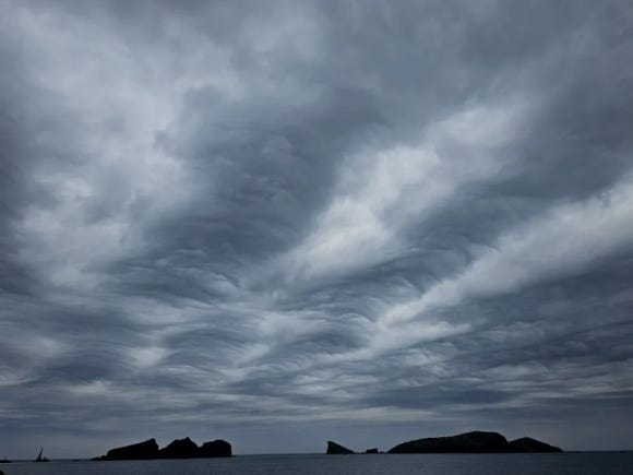 제주 서쪽 하늘을 덮은 구름 /사진=한익종