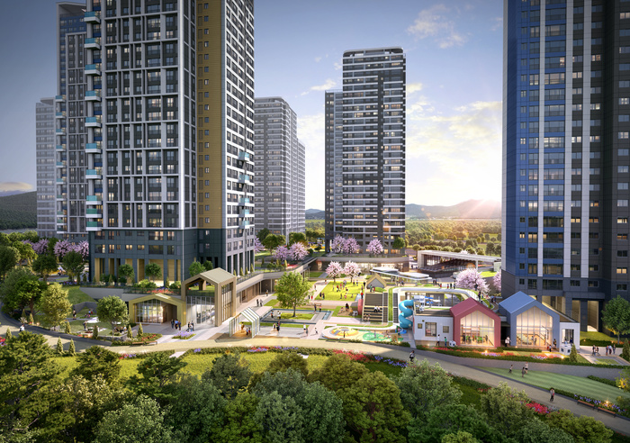 우미건설 컨소시엄이 우선협상대상자로 선정된 경기 구리갈매 공공지원 민간임대주택(실버스테이 시범 사업) 예상도 /우미건설