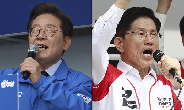 더불어민주당 이재명 대선 후보(왼쪽), 국민의힘 김문수 대선 후보 /연합뉴스