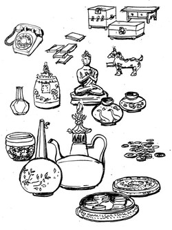 추억을 담고 있는 골동품들 /그림=손웅익