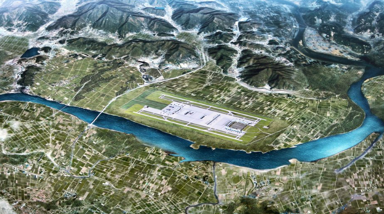 동남권 신공항 밀양 후보지 조감도. 동남권 신공항 설립은 답보 상태에 놓여 있다. /연합뉴스