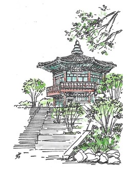 어린이대공원의 랜드마크 팔각당 /그림=손웅익