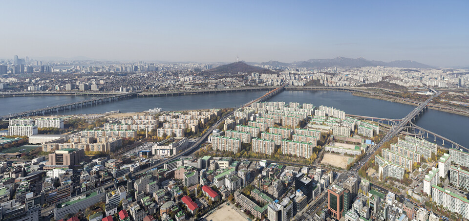 강남구 압구정동 현대아파트 일대 /현대건설