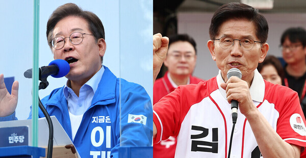 이재명 더불어민주당 대선 후보, 김문수 국민의힘 대선 후보 /연합뉴스