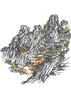 도봉산 자운봉의 가을 /그림=손웅익