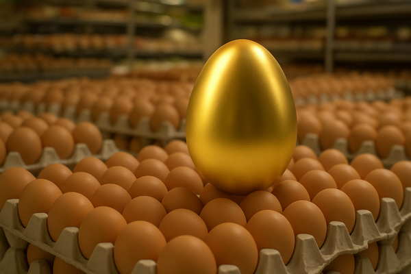 계란 가격이 4년 만에 최고치를 기록하며 식품업계와 소비자 부담이 커지고 있다. /챗GPT 생성 이미지