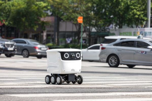 배달의 민족 배달 로봇 '딜리'. /배달의민족