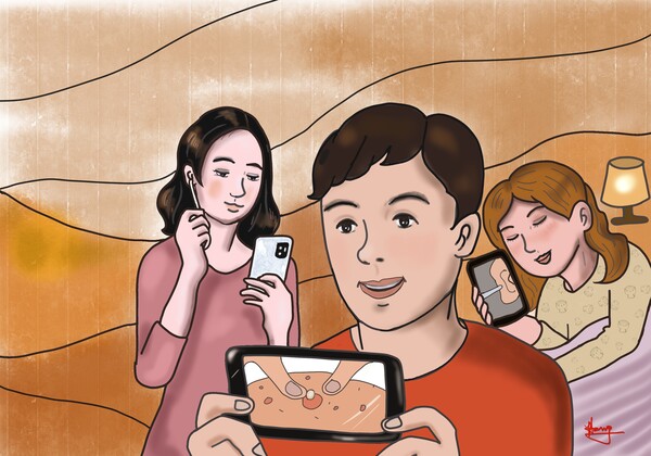 최근 뽑고 짜고 파는 영상들이 은근한 인기를 끌고 있다. /그림=홍미옥, 갤럭시 노트로 그림