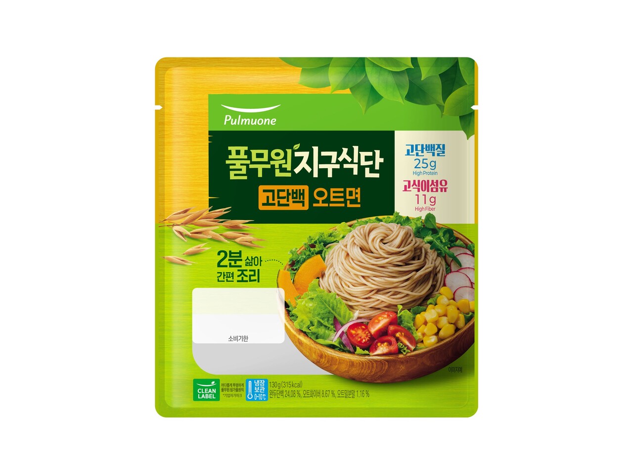 풀무원 지구식단 고단백 오트면 /풀무원