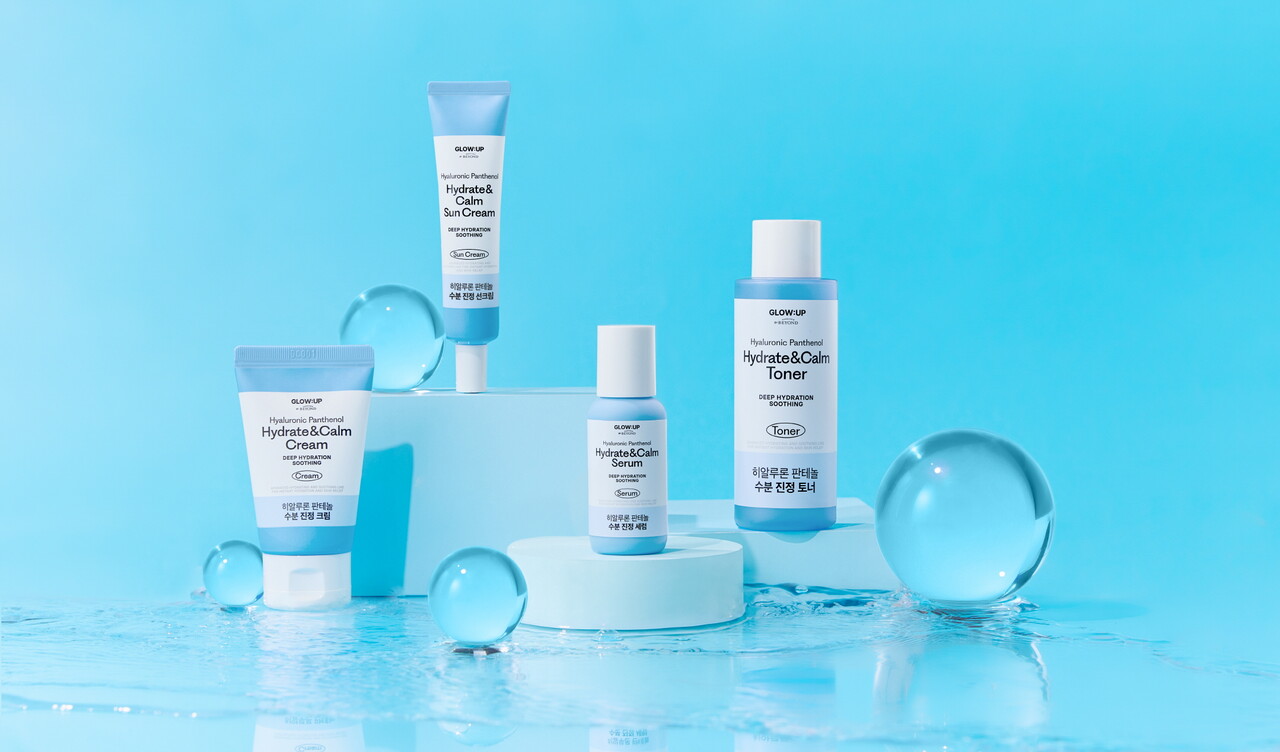 LG생활건강 글로우업 바이 비욘드 히알루론 판테놀 수분 진정 라인 /LG생활건강