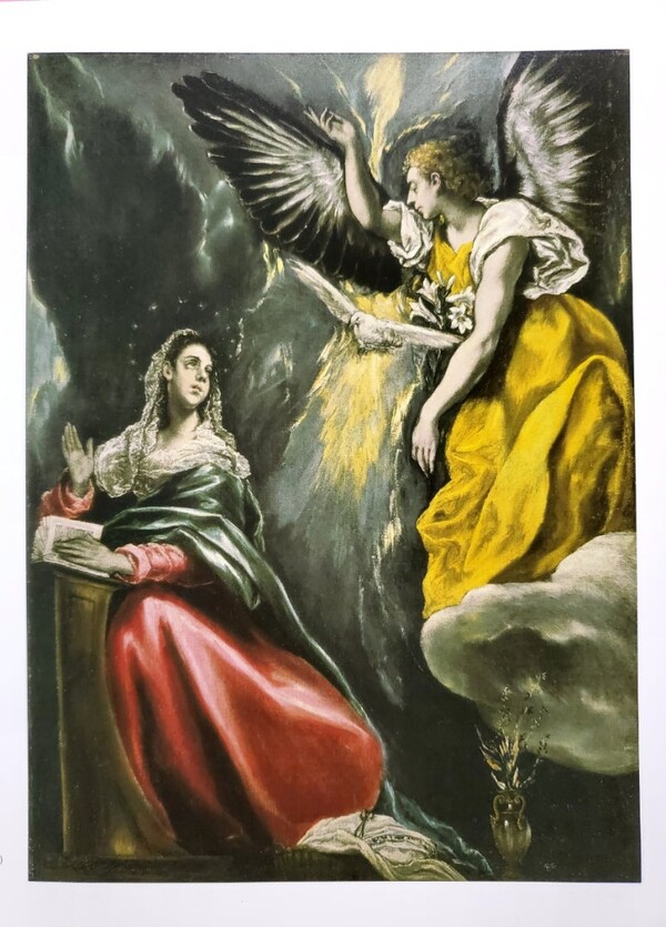 도록에 실려있는 사진. 엘 그레코의 '수태고지' /사진=양은심