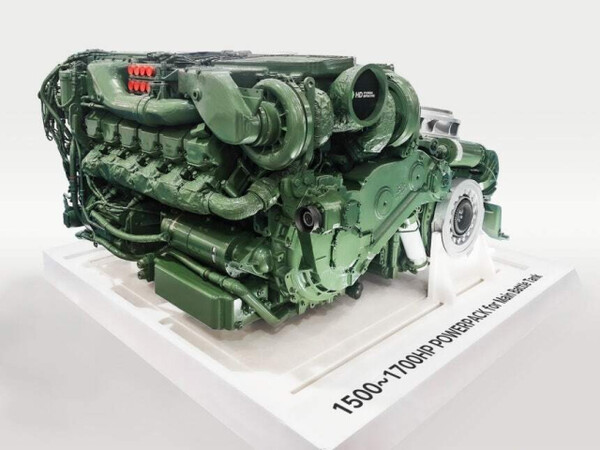 HD현대인프라코어 K2 전차 엔진 /HD현대인프라코어