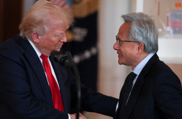 젠슨 황 CEO는 H20 판매 재개를 위해 각별한 노력을 기울인 것으로 알려졌다. /로이터=연합뉴스